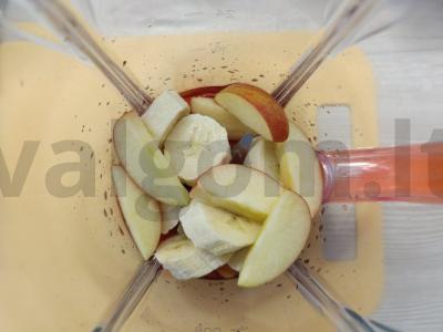Obuolių-bananų smoothie su dribsniais Žingsnis 3