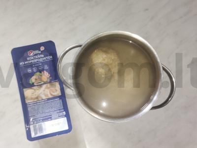 Risotto su jūros gėrybių kokteiliu Žingsnis 1