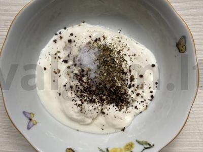 Grietinės ir garstyčių padažas Žingsnis 2