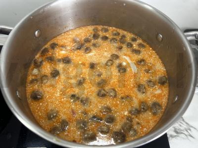 Tom Yum su jūros gėrybėmis ir pievagrybiais Žingsnis 11