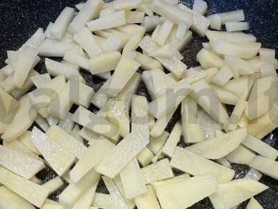 Keptas bulves su miško grybais Žingsnis 1