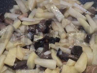 Keptas bulves su miško grybais Žingsnis 4