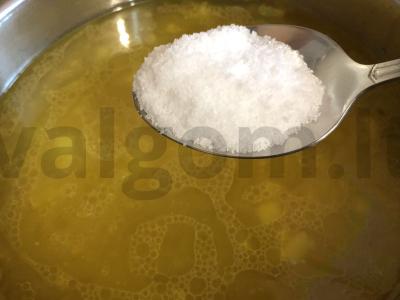 Grikių sriuba su rūkytomis virtomis šoninėmis Žingsnis 6