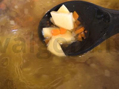 Grikių sriuba su rūkytomis virtomis šoninėmis Žingsnis 7