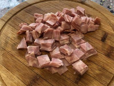 Grikių sriuba su rūkytomis virtomis šoninėmis Žingsnis 9