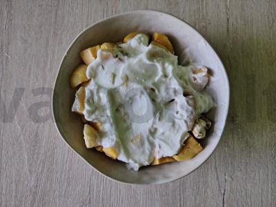 Vaisių desertas su graikišku jogurtu Žingsnis 4