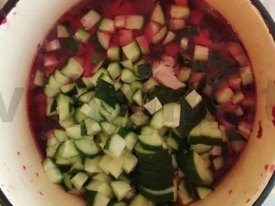 Šaltibarščiai su mėsa Žingsnis 3