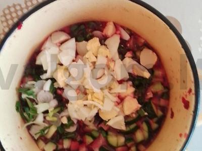 Šaltibarščiai su mėsa Žingsnis 5