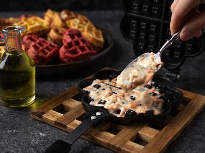 Daržovių vafliai pusryčiams Žingsnis 6