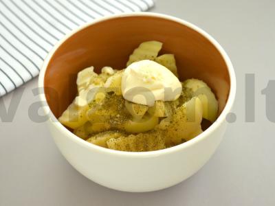 Kaimiški bulvės su majonezu Žingsnis 3