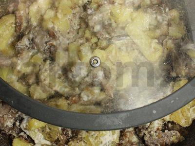 Sviestinės grybų padažas su kalakutiena Žingsnis 12