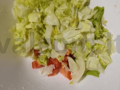 Salotas su keptomis baklažanais Žingsnis 3