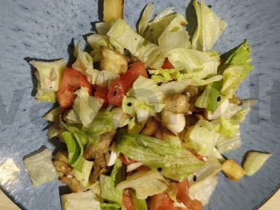 Salotas su keptomis baklažanais Žingsnis 6