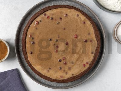 Kavos tortas su spanguolėmis Žingsnis 8