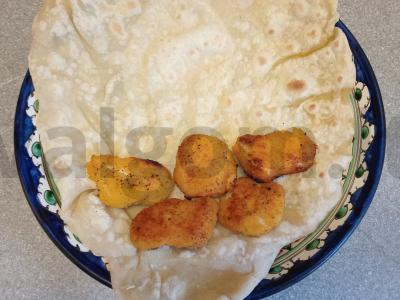 Šašlykas su vištienos nagetais, daržovėmis ir čili padažu Žingsnis 2