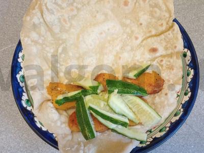 Šašlykas su vištienos nagetais, daržovėmis ir čili padažu Žingsnis 3