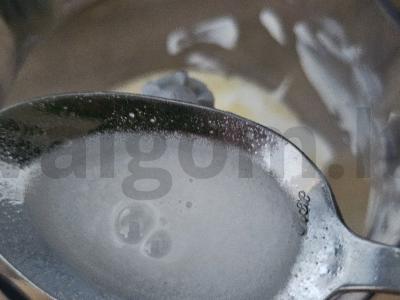 Biskvitinis tortas su saldainiais „Trufelis“ Žingsnis 3