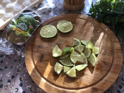 Namų mojitas su mineraliniu vandeniu Žingsnis 2