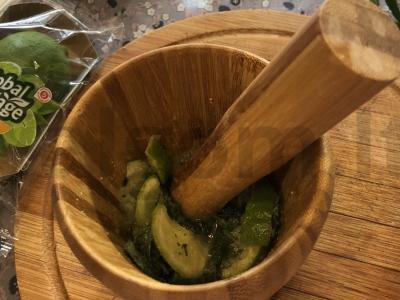 Namų mojitas su mineraliniu vandeniu Žingsnis 4