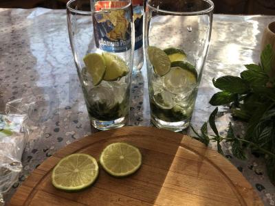 Namų mojitas su mineraliniu vandeniu Žingsnis 5