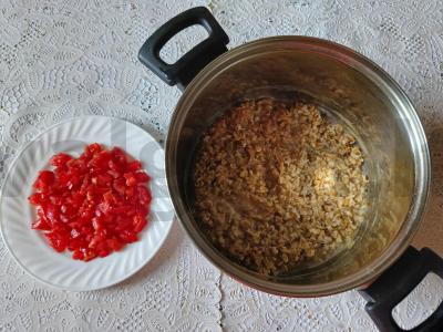 Avižinė košė su pomidorais ir sūriu Žingsnis 3