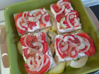 Plačiakampio filė su daržovėmis, kepta orkaitėje Žingsnis 4