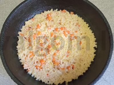 Aštrūs vištienos blauzdos su kepto kuskuso garnyru Žingsnis 8