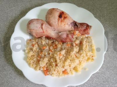 Aštrūs vištienos blauzdos su kepto kuskuso garnyru Žingsnis 9