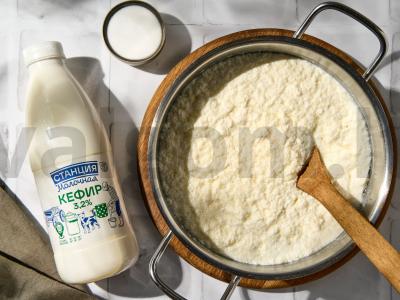 Namų feta iš kefyro Žingsnis 1