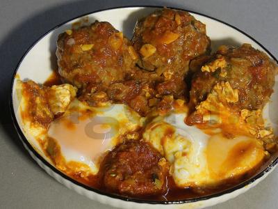 Tajinas su kefta, paruoštas keptuvėje Žingsnis 19