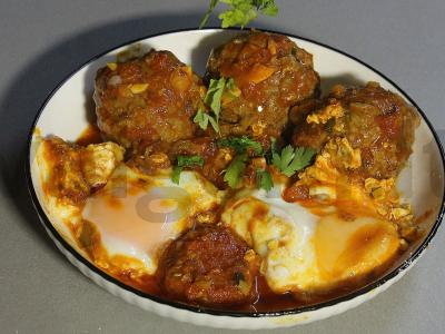 Tajinas su kefta, paruoštas keptuvėje Žingsnis 20