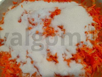 Lečo iš paprikos, pomidorų ir morkų žiemai Žingsnis 7