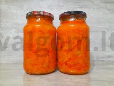 Lečo iš paprikos, pomidorų ir morkų žiemai pagrindine nuotrauka