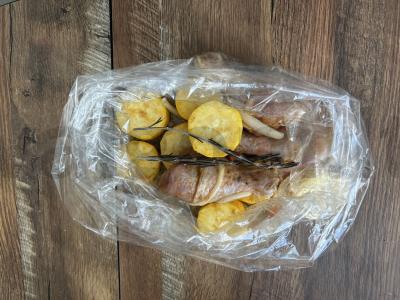 Kepti vištienos blauzdelės su cukinijomis orkaitėje Žingsnis 8