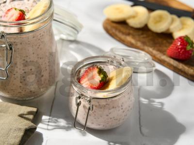 Avižinė košė „Braškinių sūrio pyragas“ Žingsnis 4