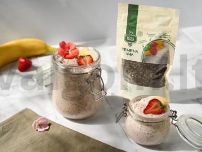 Avižinė košė „Braškinių sūrio pyragas“ pagrindine nuotrauka