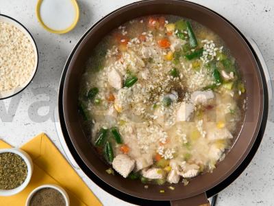 Kukurūzų risotto su kalakutiena Žingsnis 4