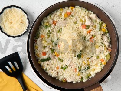 Kukurūzų risotto su kalakutiena Žingsnis 5