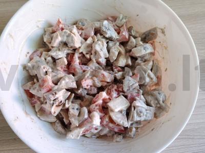 Vištienos kišenės su grybais ir pomidorais Žingsnis 7