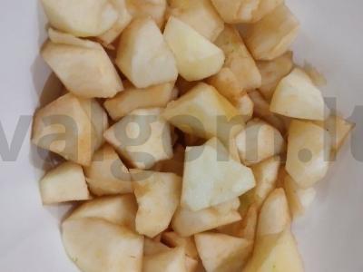 Obuolių-varškės pyragas iš orkaitės Žingsnis 1