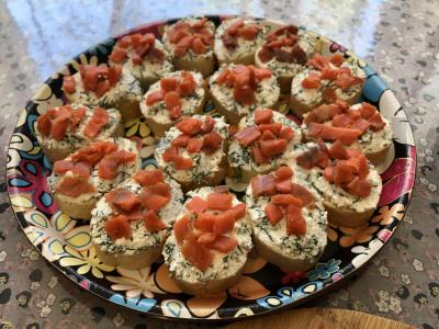 Užkandžių sumuštiniai su lašiša Žingsnis 6