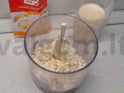 Pieno kokteilis su avižomis ir persiku Žingsnis 3