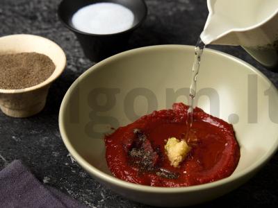 Cukinijų ir mėsos kukulių apkepas Žingsnis 3