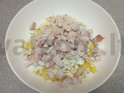 Okroška su vištienos krūtinėlėmis, wasabi ir kvassu Žingsnis 3