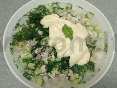 Okroška su vištienos krūtinėlėmis, wasabi ir kvassu Žingsnis 8