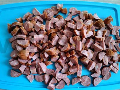 Lasagna su rūkytomis dešrelėmis Žingsnis 3