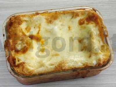 Lasagna su rūkytomis dešrelėmis Žingsnis 10