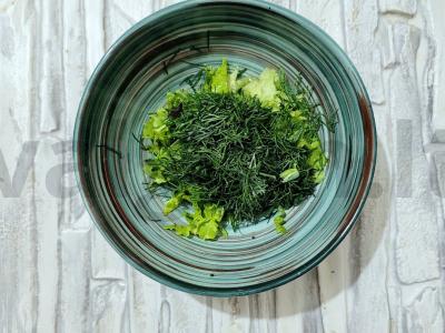 Sultingas daržovių salotas su baziliku Žingsnis 1