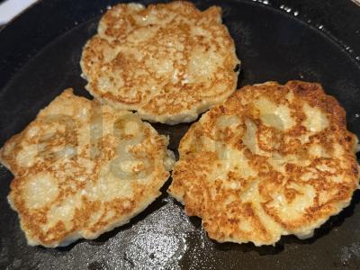 Varškės blynai su bananais Žingsnis 6