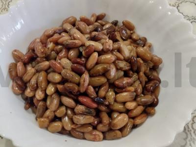 Salotos su pupelėmis, kumpiu ir marinuotais agurkais Žingsnis 5